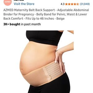 AZMED Tan Adjustable belly band